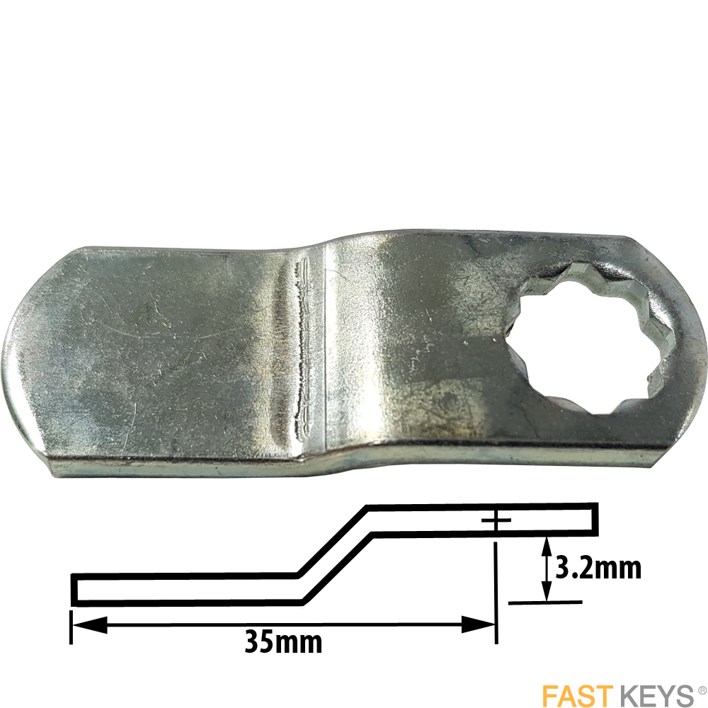Cam10 L&F cranked cam A= 3.2mm B= 35mm Cams