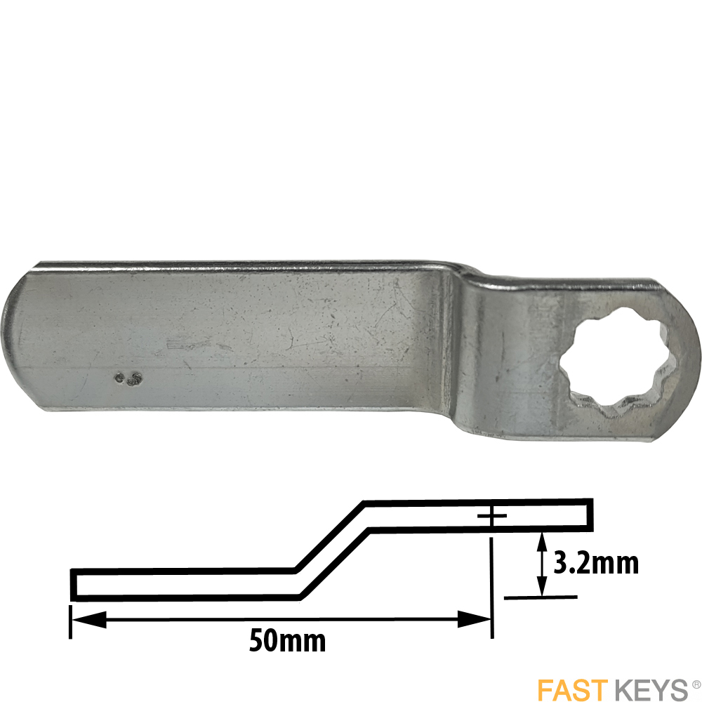 CAM100 L&F cranked cam A= 3.2mm B= 50mm Cams