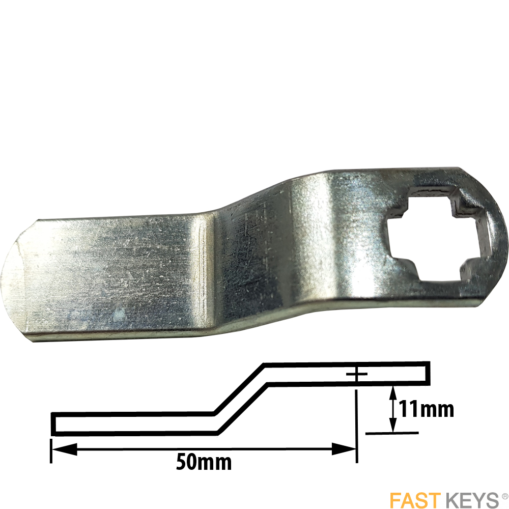 CAM102 L&F cranked cam A= 11mm B= 50mm Cams