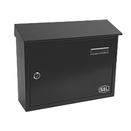 Smith & Locke Post Box Black Powder-Coated Letter Box Hardware